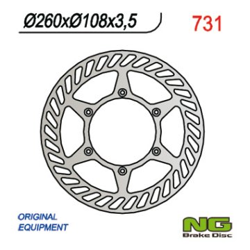 NG PREDNJI KOČIONI DISK BENZIN ENDURO CROSS 125/200/250/300/400/450/515 (260x108x3.5)