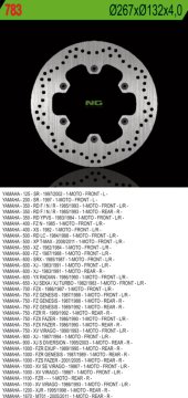 NG kočioni disk Yamaha XJ600/900 XJR1300 MT01 XV750/1100 prednji/stražnji