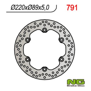 NG Stražnji kočioni disk 220 mm Suzuki GSXR/SV/TL, čelik 5x10.5 mm