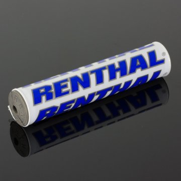 Renthal SX PODLOGA (240 MM) BIJELA/PLAVA S LOGOM
