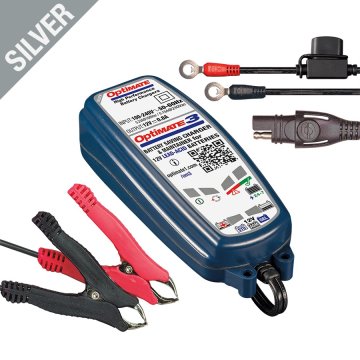 Tecmate OPTIMATE PUNJAČ ZA AKUMULATORE OPTIMATE 3 12V 0.8A 3-40AH, AGM / GEL / STD, SAE (EL)