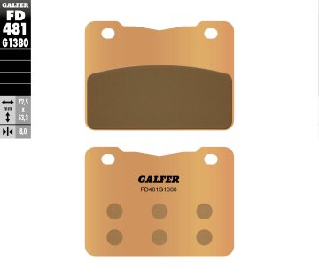 Galfer KOČIONE PLOČICE KH627 SINTERIRANI METAL (ZLATNE) SYM 250/400/600