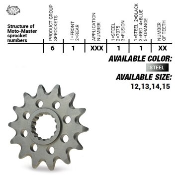 Moto Master 2141 13 Prednji lančanik za Kawasaki KXF 450 2006-2020