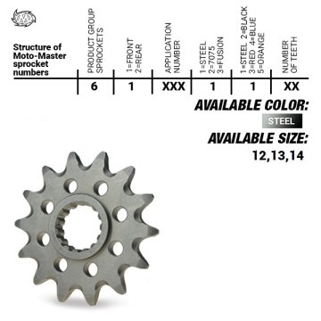 Moto Master Prednji lančanik Suzuki RMZ 250 07-12 13Z JTF427.13 520