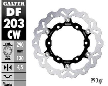 Galfer PREDNJI KOČIONI DISK KAWASAKI NINJA 250R '08-'12, ZX25R '20-'21 (290X130X4,5 MM) ALUMINIJSKI SREDNJI DIO (990 GRAM)