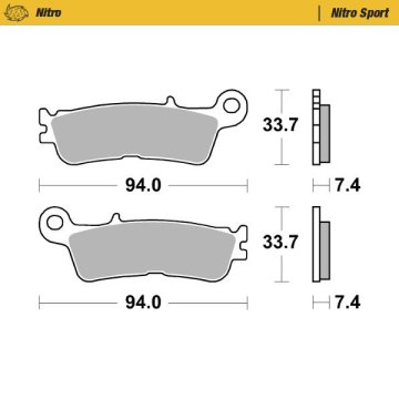 Moto Master Racing kočnice prednje sinter metalne Yamaha YZ Fantic 2022+