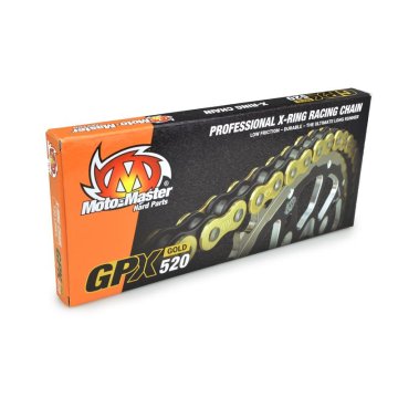 Moto Master Łańcuch GPX-520G złoty X-Ring 120 ogniw do enduro/motocross