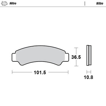 Moto Master Klocki hamulcowe Sinter Metal Enduro CF Moto C-Force/Z-Force