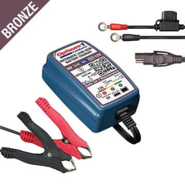 Tecmate OPTIMATE PUNJAČ ZA AKUMULATORE OPTIMATE 1 VOLTMATIC 6V / 12V 0.6A, 2-28AH, STD / AGM / GEL, SAE (EL)