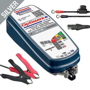 Tecmate OPTIMATE PUNJAČ AKUMULATORA OPTIMATE 6 AMPMATIC 12V 6A, 3-144AH, AGM / GEL / STD, SAE (EL) - ZAMJENJUJE TM180SAE