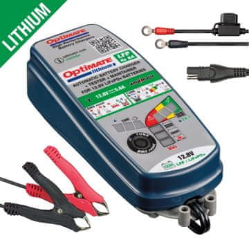Tecmate OPTIMATE PUNJAČ LITIJEVIH 4S AMPMATIC BATERIJA 12,8 V / 13,2 V 6 A, 3-72 Ah, LIFEPO4, SAE (EL)