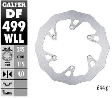 Galfer Tarcza hamulcowa tył Wave Yamaha YZ 125/250 '02-'17, YZF/WRF 250/426/450 '02-'15 (245 x 115 x 4 mm)