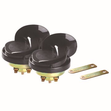 GAUSS OVA TROBA (TROBA) UNIVERZALNA CRNA (VISOKI I NISKI TON 2 KOM.) (PROMJER 90 MM)