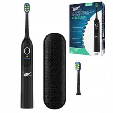 Medi Sleep SZCZOTECZKA SONICZNA 96 tyś/min DO ZĘBÓW Z WYŚWIETLACZEM LCD TIMER ETUI