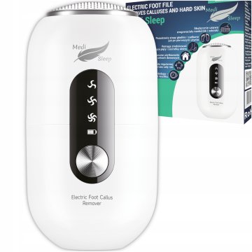 Medi Sleep PILNIK ELEKTRYCZNY DO STÓP PIĘT FREZARKA TARKA BEZPRZEWODOWY USB LCD