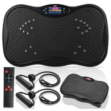 Platforma Wibracyjna do Ćwiczeń Trening Ciała Bluetooth Głośnik Pilot 150kg BodyWave Lite