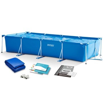 Intex Vrtni bazen s okvirom 450 x 220 x 84 cm 2 u 1 28273