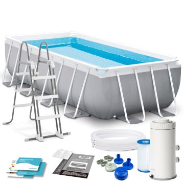 Intex Vrtni bazen s okvirom 400 x 200 x 100 cm 4-u-1 26788