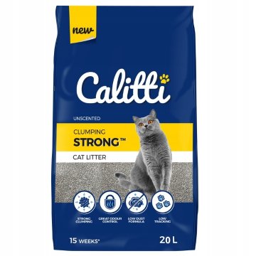 Calitti Strong Unscented żwirek bentonitowy 20L
