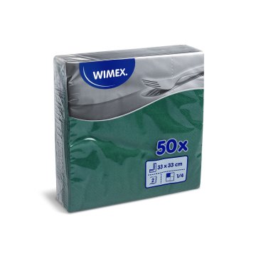 IMEX Serwetki 2-warstowe zielone 1/4 33x33 cm 50 szt.