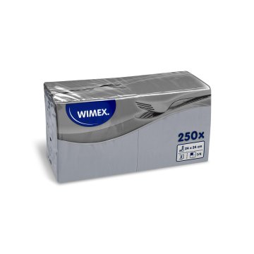 IMEX Serwetki 2-warstwowe szare 1/4 24x24cm 250 szt.