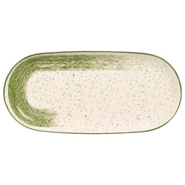 Vessia Owalna patera do serwowania 15,5x33 cm zielona