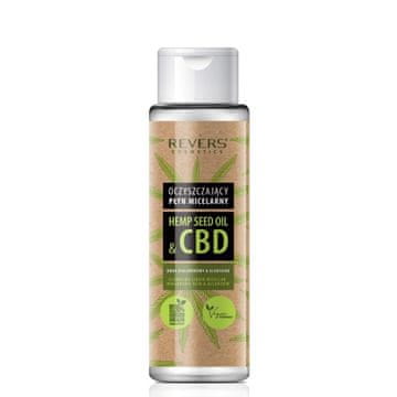 Płyn micelarny z naturalnym olejem konopnym CBD - skuteczne oczyszczenie, dogłębne nawilżenie i odświeżenie skóry 400 ml