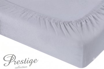 It Prześcieradło Jersey z gumką 140x200 Jasny Szary Prestige Collection 160 g/m2