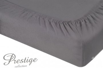 It Prześcieradło Jersey z gumką 160x200 Grafitowe Prestige Collection 160 g/m2