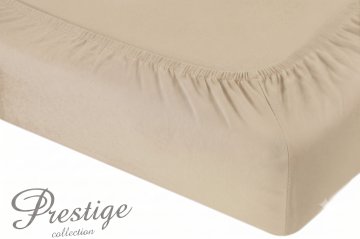 It Prześcieradło Jersey z gumką 160x200 Beż Prestige Collection 160 g/m2