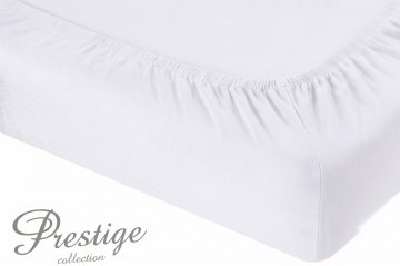 It Prześcieradło Jersey z gumką 160x200 Białe Prestige Collection 160 g/m2