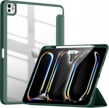 K+ Etui iPad Pro 13 M4 2024 Vobafe z uchwytem na Pencil Zielone