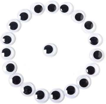 K+ Ruchome Oczy Samoprzylepne 18 mm 300 szt Oczka do Dekoracji DIY