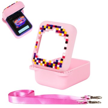 K+ Etui silikonowe ochronne do Bitzee Digital Pet z zawieszką smyczą