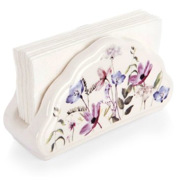 Artemis Serwetnik Porcelanowy Stojak na Serwetki Papierowe Chusteczki Stół Kwiaty