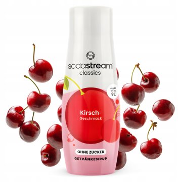 SodaStream Syrop Koncentrat Wiśnia bez Cukru do Saturatora niemiecki 440 ml