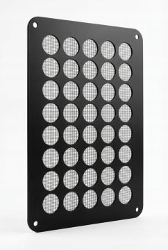 DE Kratka Wentylacyjna Metalowa 14x21 / 17x24 Czarna