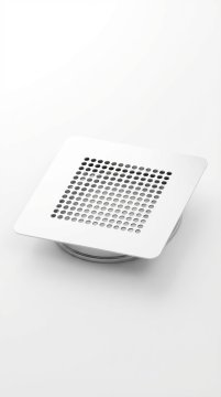 DE Kratka Wentylacyjna Metalowa Fi 200 / 230x230 Biała