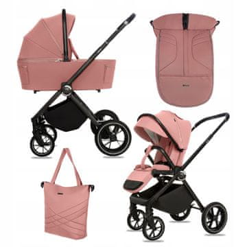 Babylux Wózek Dziecięcy 2w1 GAVIA Spacerówka Gondola Lekki Składany Zestaw