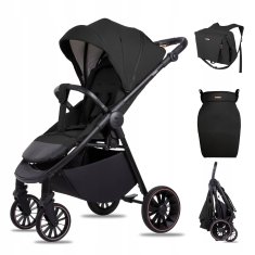 Babylux Wózek Spacerowy ROMBO Lekka Spacerówka Pokrowiec Amortyzacja Torba