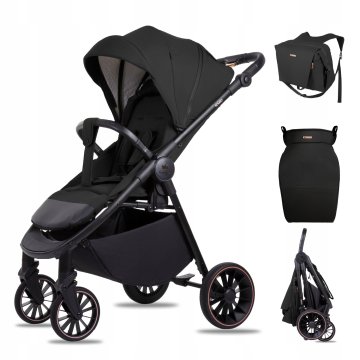 Babylux Wózek Spacerowy ROMBO Lekka Spacerówka Pokrowiec Amortyzacja Torba