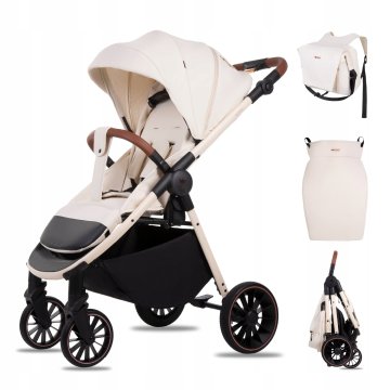 Babylux Wózek Spacerowy ROMBO Lekka Spacerówka Pokrowiec Amortyzacja Torba