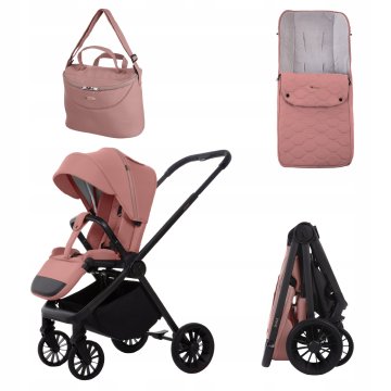 Babylux Wózek Spacerowy SCALE Lekka Miejska Składana Spacerówka Śpiworek