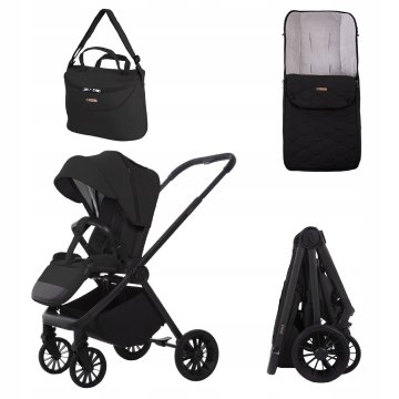 Babylux Wózek Spacerowy SCALE Lekka Miejska Składana Spacerówka Śpiworek