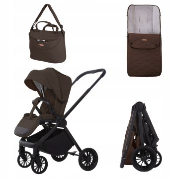 Babylux Wózek Spacerowy SCALE Lekka Miejska Składana Spacerówka Śpiworek