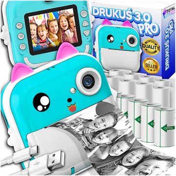 Drukuś 3.0 Pro termalni printer za fotografije i fotoaparate + 13 rola