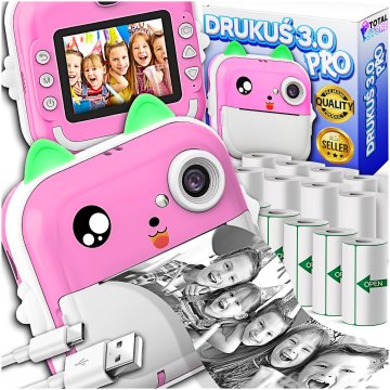 Drukuś 3.0 Pro termalni printer za fotografije i fotoaparate + 13 rola