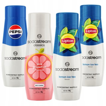 SodaStream Syrop do Saturatora 2x Herbata Ice Tea Lemon + Pepsi + Grejpfrut
