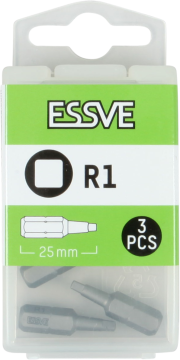 éS Bity R1 Robertson 25mm Końcówka Bit do wkrętarki 3szt