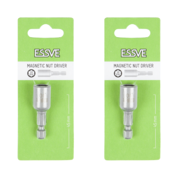 éS Magnetyczny Uchwyt 6-kątny do bitów Klucz do nakrętek 10x45mm x2
